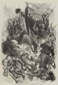Plantando el tricolor en el Malakhoff, ¡Viva el Emperador! de after Edmond Morin