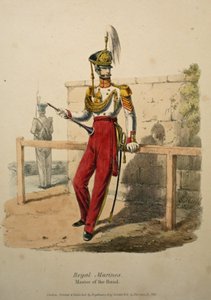 Maestro de la banda de los marines reales, c.1830 de after Edward Hull