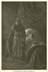 La reina Margarita en Damieta de after Emile Antoine Bayard