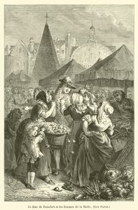 El Duque de Beaufort y las mujeres de la Halle de after Emile Antoine Bayard