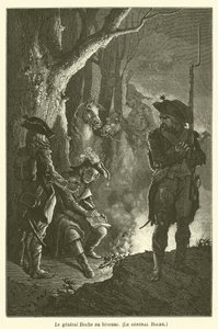 El general Hoche en el vivac de after Emile Antoine Bayard