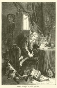 Scarron pintado por él mismo de after Emile Antoine Bayard