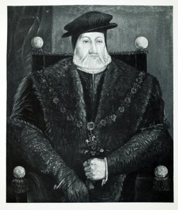 Charles Brandon, Duque de Suffolk, c.1544, pub. 1902 (colotipia) de after English School