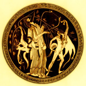 Dionisos y sátiros de after English School