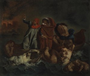 Corteza de Dante de after Eugène Delacroix