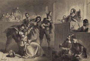 La esposa de Edmund Cheeseman ante el gobernador Berkeley de after Felix Octavius Carr Darley