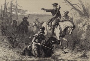 El mayor Washington en su misión al comandante francés