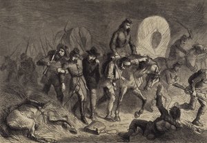 Retirada de los confederados de Shiloh de after Felix Octavius Carr Darley