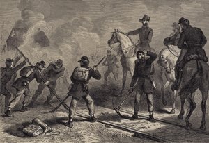 La marcha de Sherman hacia el mar de after Felix Octavius Carr Darley