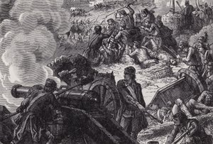 La batalla de Bunker Hill de after Felix Octavius Carr Darley