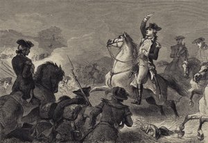 Washington en Monmouth de after Felix Octavius Carr Darley