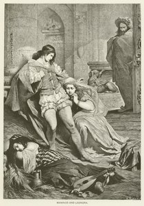 Manrico y Leonora de after Ferdinand Keller