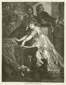 Rosina y el Conde Almaviva de after Ferdinand Keller