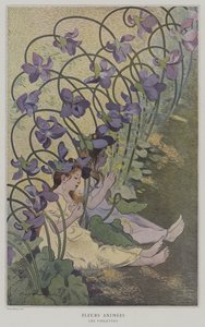 Flores animadas: violetas