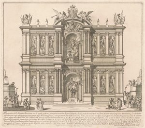 La Segunda Máquina para la Chinea de 1746: Los territorios del Reino de Nápoles de after Francisco Preciado de la Vega Miguel