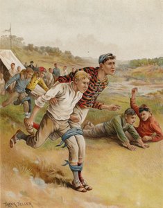 Una carrera de tres piernas de after Frank Feller