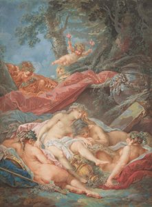 Bacantes durmiendo de after François Boucher Jacques Charlier