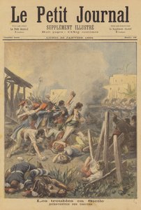 Disturbios en Sicilia de after Frederic Theodore Lix