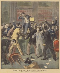 Escenas desordenadas mientras los parlamentarios franceses discuten la elección de un nuevo presidente