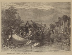 Episodio de los días felices de Carlos I de after Frederick Goodall