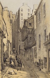 Fleshmarket Close, Edimburgo de after George Cattermole
