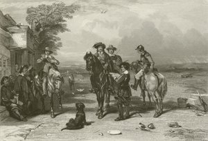 El rey en su viaje a los escoceses de after George Cattermole