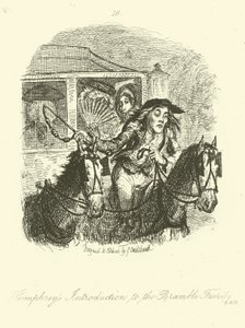Ilustración para Humphry Clinker de Tobias Smollett de after George Cruikshank