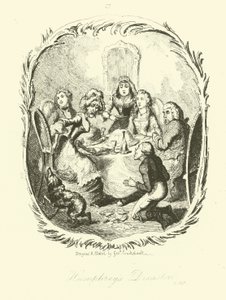 Ilustración para Humphry Clinker de Tobias Smollett de after George Cruikshank