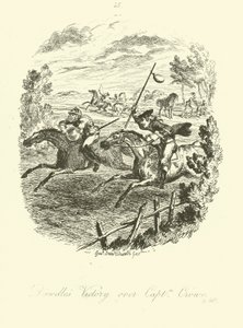 Ilustración para Launcelot Greaves de Tobias Smollett de after George Cruikshank