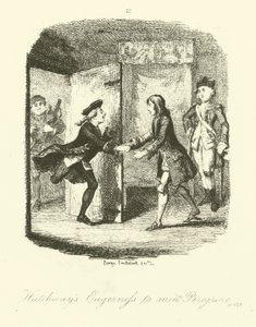Ilustración para Peregrine Pickle de Tobias Smollett