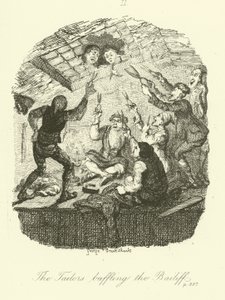 Ilustración para Peregrine Pickle de Tobias Smollett de after George Cruikshank