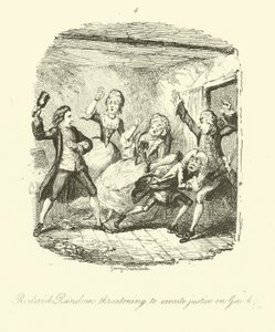 Ilustración para Roderick Random de Tobias Smollett de after George Cruikshank