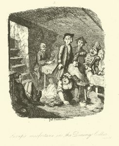 Ilustración para Roderick Random de Tobias Smollett de after George Cruikshank