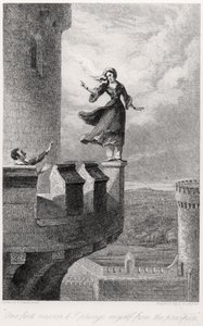 Rebeca, de Ivanhoe por Walter Scott de after George Cruikshank
