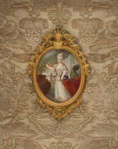 Retrato de la princesa Guillermina de Prusia a los 6 años