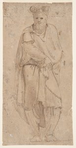 Atlante de pie (un cautivo dacio) de after Giorgio Vasari