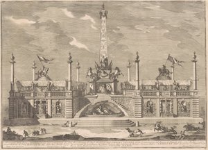 La Prima Macchina para la Chinea de 1758: Una "Deliziosa" con jardines colgantes de after Giuseppe Palazzi Giuseppe Pozzi after Paolo Posi