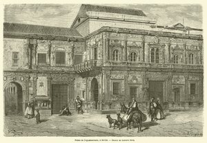 Palacio del Ayuntamiento, en Sevilla de Gustave after Dore