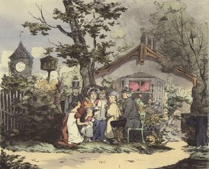 Un ministro y su familia de after Henri Bonaventure Monnier