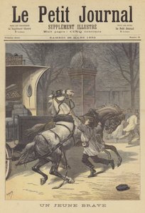 Un joven valiente de after Henri Meyer