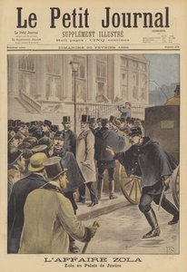 Emile Zola en el Palais de Justice de after Henri Meyer