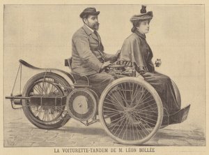 Voiturette tándem de Leon Bollee