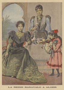 Reina Ranavalona III de Madagascar en exilio en Argel