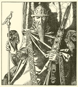 El Rey Mark de Cornualles de after Howard Pyle