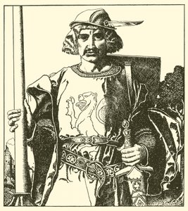 Sir Lionel de Bretaña de after Howard Pyle