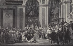 La Coronación de Napoleón como Emperador de Francia en Notre Dame de París, 1804 de after Jacques Louis David
