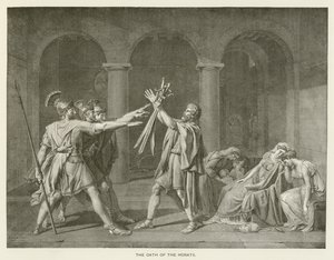 El juramento de los Horacios de after Jacques Louis David
