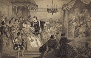 Obra ante la Reina Isabel de James Stephanoff