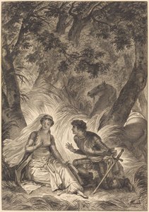 La novia del rey de Garbe: El caballero de after Jean Honoré Fragonard