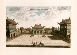 Palacio Imperial, Pekín, China de after Johannes Nieuhof